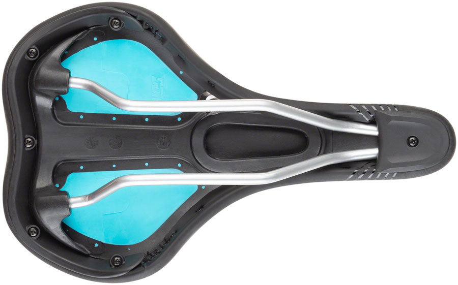 MSW SDL-173 Spin Fitness - Comfort Steel Rail Saddle Black/Orange