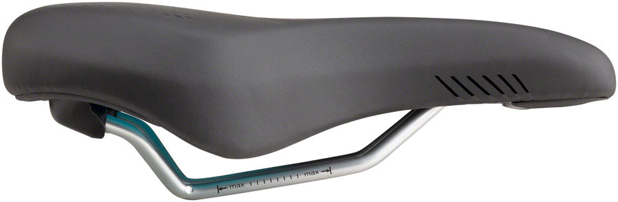 MSW SDL-192 Spin Fitness - Comfort Steel Rail Saddle Black/Orange