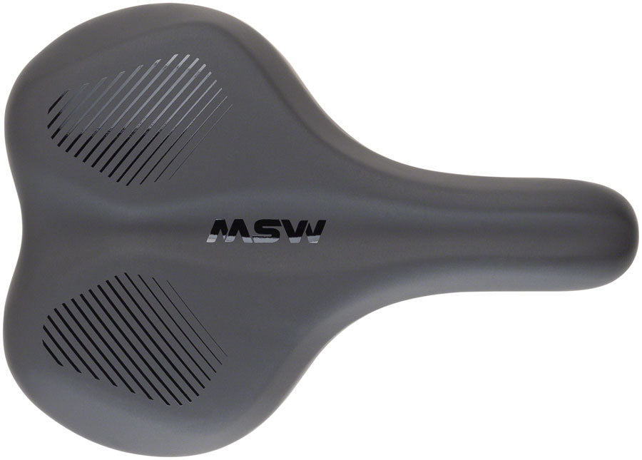 MSW SDL-192 Spin Fitness - Comfort Steel Rail Saddle Black/Orange