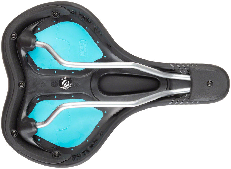 MSW SDL-192 Spin Fitness - Comfort Steel Rail Saddle Black/Orange