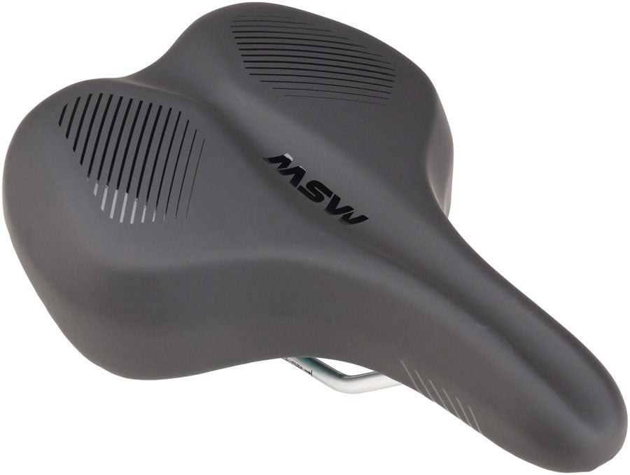 MSW SDL-192 Spin Fitness - Comfort Steel Rail Saddle Black/Orange