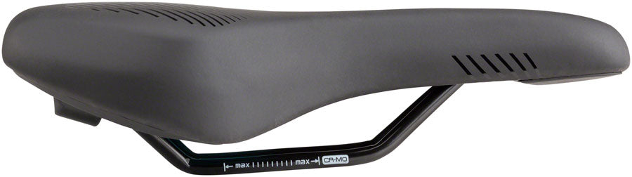MSW SDL-164 Spin Fitness - Comfort CrMo Rail Saddle Black/Orange