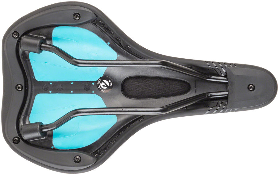 MSW SDL-164 Spin Fitness - Comfort CrMo Rail Saddle Black/Orange