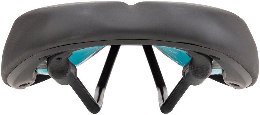 MSW SDL-164 Spin Fitness - Comfort CrMo Rail Saddle Black/Orange