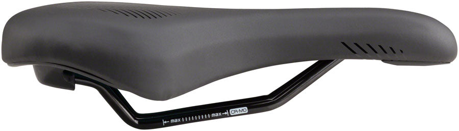 MSW SDL-173 Spin Fitness - Comfort CrMo Rail Saddle Black/Orange