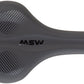 MSW SDL-173 Spin Fitness - Comfort CrMo Rail Saddle Black/Orange