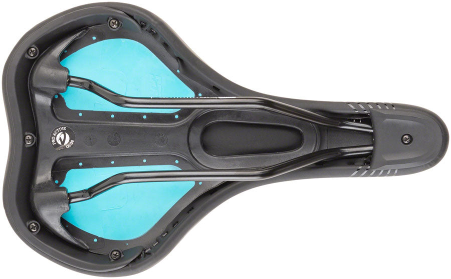 MSW SDL-173 Spin Fitness - Comfort CrMo Rail Saddle Black/Orange
