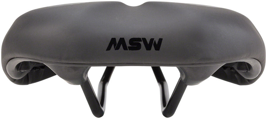 MSW SDL-173 Spin Fitness - Comfort CrMo Rail Saddle Black/Orange