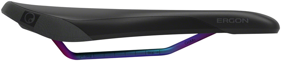 Ergon SM Enduro Comp - Stealth Oilslick Mens Small Medium CrMo Rail Saddle Black