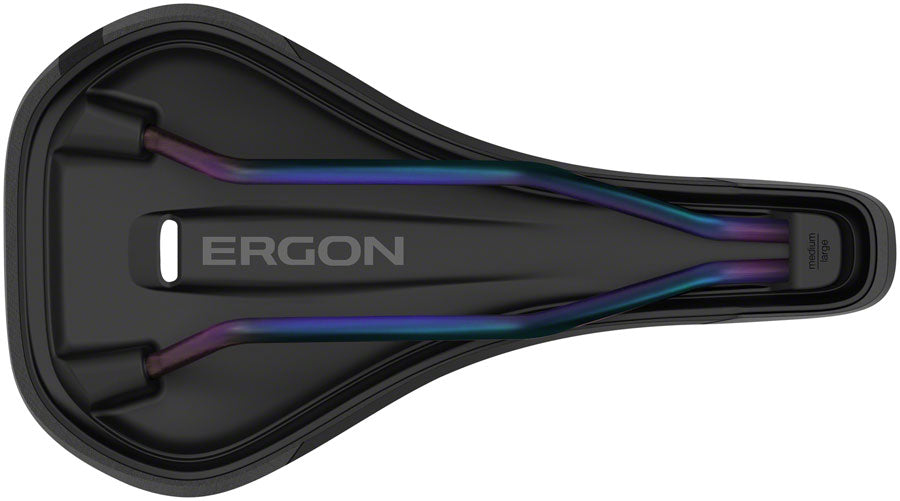 Ergon SM Enduro Comp - Stealth Oilslick Mens Medium Large CrMo Rail Saddle Black