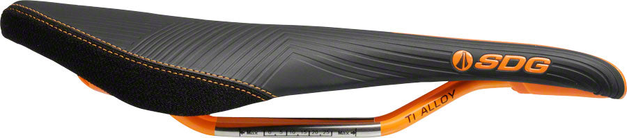 SDG Duster P MTN - Alloy Comfort CrMo Rail Saddle Black/Orange