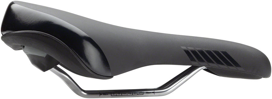 MSW SDL-192 Relax Recreation - Comfort Steel Rail Saddle Black/Orange