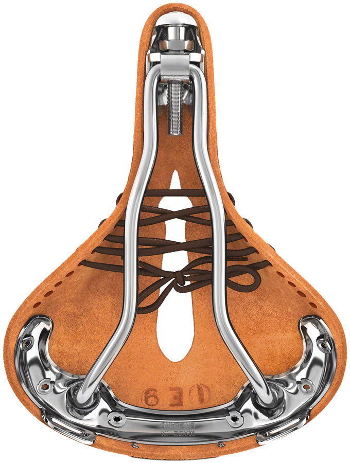 Brooks B17 Carved Saddle - Steel, Honey