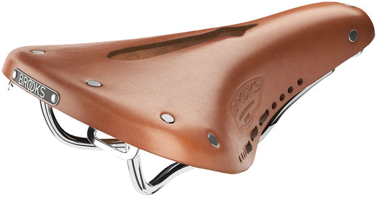 Brooks B17 Carved Saddle - Steel, Honey