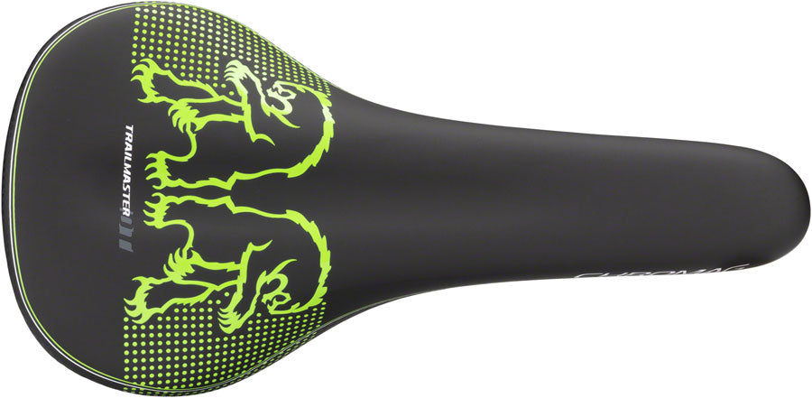Chromag Trailmaster DT - Mountain CrMo Rail Saddle Black/Green