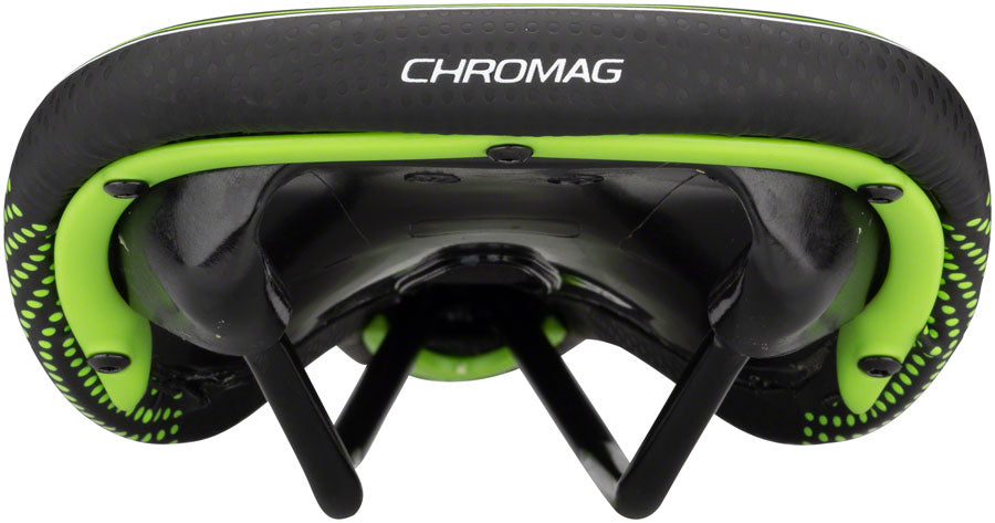 Chromag Trailmaster DT - Mountain CrMo Rail Saddle Black/Green