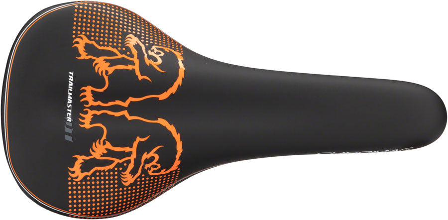 Chromag Trailmaster DT - Mountain CrMo Rail Saddle Black/Orange
