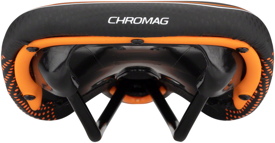 Chromag Trailmaster DT - Mountain CrMo Rail Saddle Black/Orange