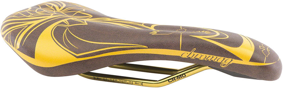 Chromag Juniper LTD - Goldhide Comfort CrMo Rail Saddle Gold