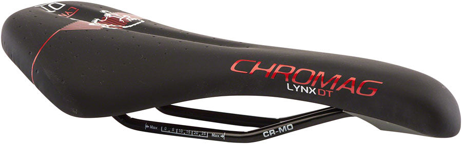 Chromag Lynx DT - Mountain CrMo Rail Saddle Black/Red/Orange