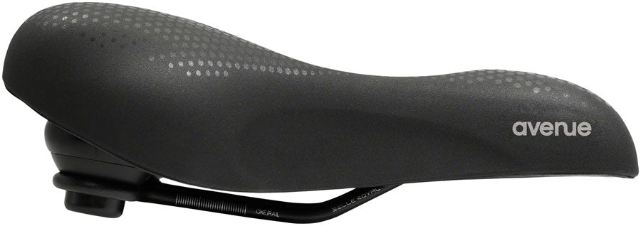 Selle Royal Avenue - Moderate Men's Comfort Saddle Black/Orange