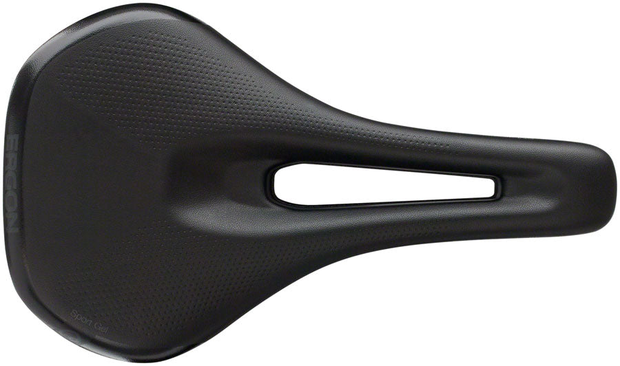 Ergon SM Sport - Stealth Women's Medium Large Comfort CrMo Rail Saddle Black