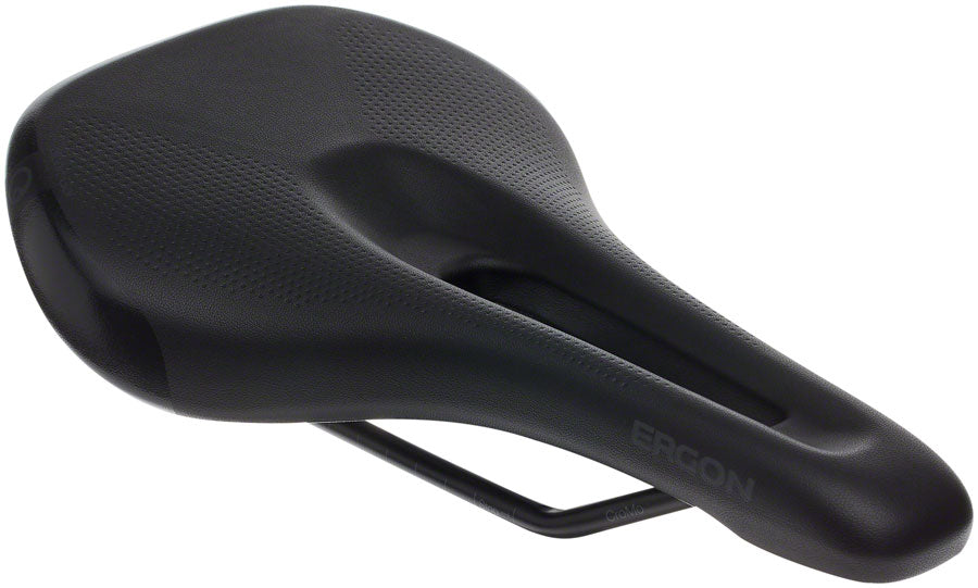 Ergon SM Sport - Stealth Women's Medium Large Comfort CrMo Rail Saddle Black