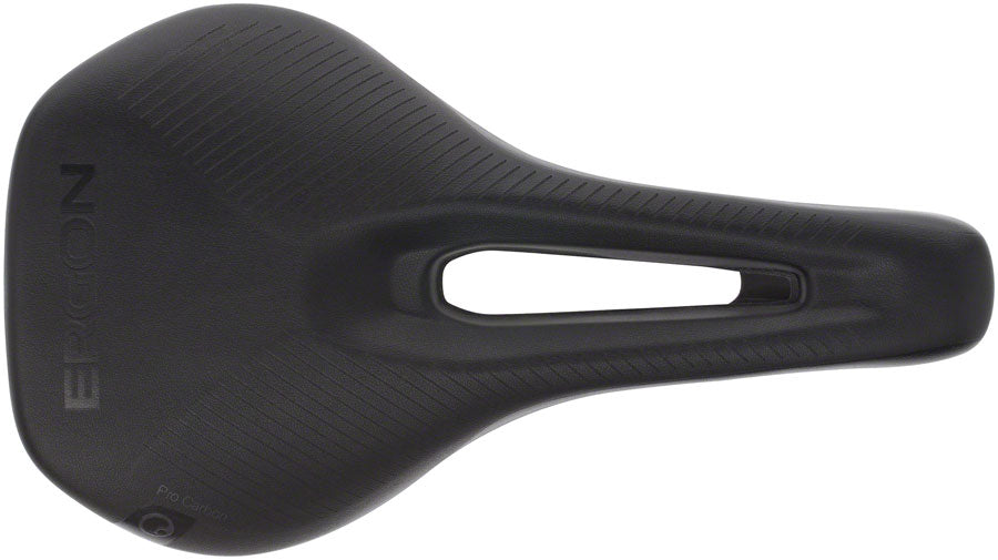 Ergon SR Pro - Stealth Women's Small Medium Comfort Oval Rail Saddle Black