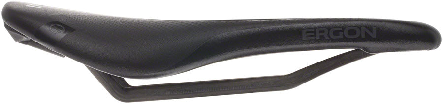 Ergon SR Pro - Stealth Women's Small Medium Comfort Oval Rail Saddle Black