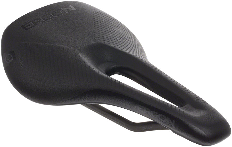 Ergon SR Pro - Stealth Women's Small Medium Comfort Oval Rail Saddle Black