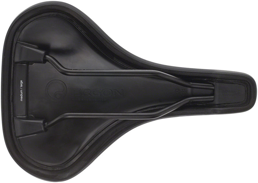 Ergon ST - Men's Medium Large Comfort CrMo Rail Saddle Black
