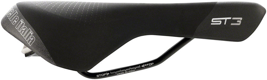 Selle Italia ST 3 Superflow - Fec Alloy S3 Comfort CrMo Rail Saddle Black/Silver