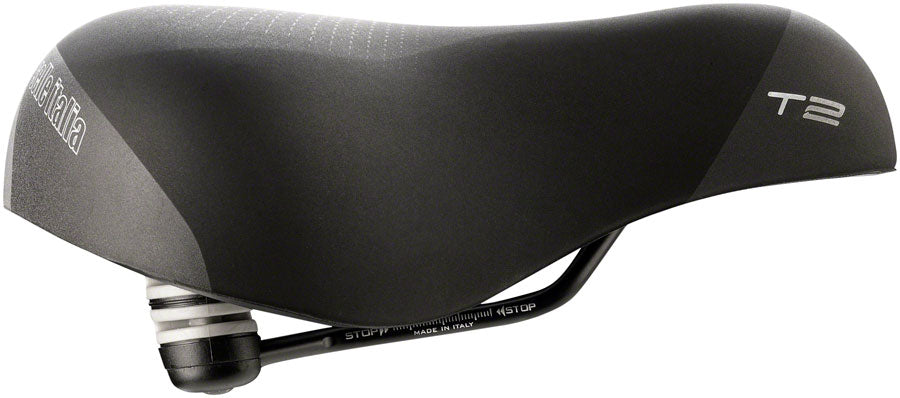 Selle Italia T2 Flow - Fec Alloy L2 Comfort CrMo Rail Saddle Black/Silver