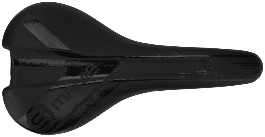 Smanie GT Series - Microfiber 147 Comfort CrMo Rail Saddle Black/Orange