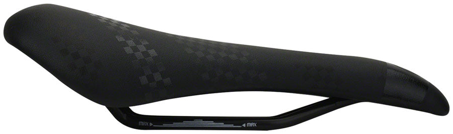 Smanie DJ Series Saddle - Steel, Microfiber Black, 133