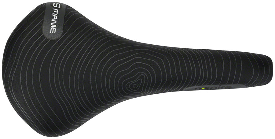 Smanie N.Spire - Microfiber 136 Comfort CrMo Rail Saddle Black/Orange