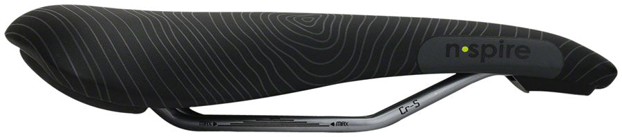 Smanie N.Spire - Microfiber 146 Comfort CrMo Rail Saddle Black/Orange