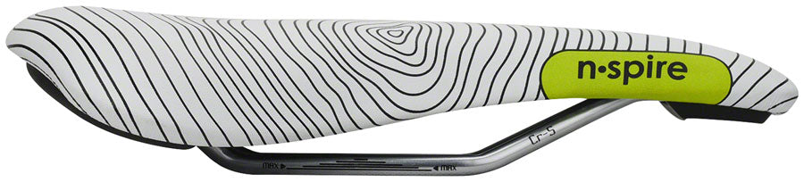Smanie N.Spire - Microfiber 146 Comfort CrMo Rail Saddle White/Orange