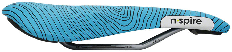 Smanie N.Spire - Microfiber 146 Comfort CrMo Rail Saddle Blue/Orange
