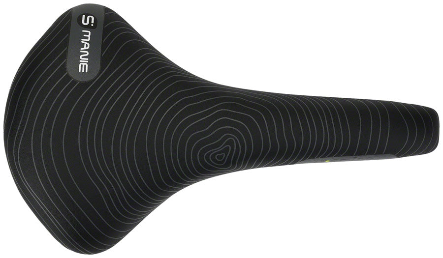 Smanie N.Spire - Microfiber 156 Comfort CrMo Rail Saddle Black/Orange