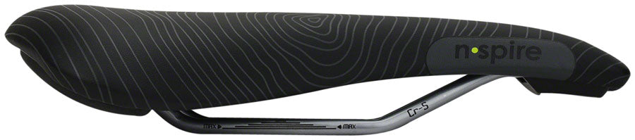 Smanie N.Spire - Microfiber 156 Comfort CrMo Rail Saddle Black/Orange