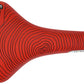 Smanie N.Spire - Microfiber 156 Comfort CrMo Rail Saddle Red/Orange