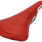 Smanie N.Spire - Microfiber 156 Comfort CrMo Rail Saddle Red/Orange
