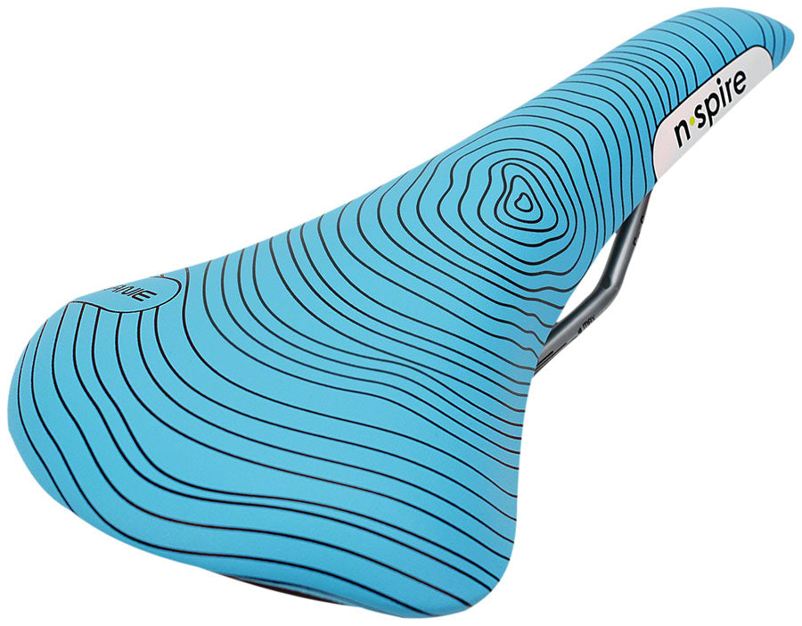 Smanie N.Spire - Microfiber 156 Comfort CrMo Rail Saddle Blue/Orange