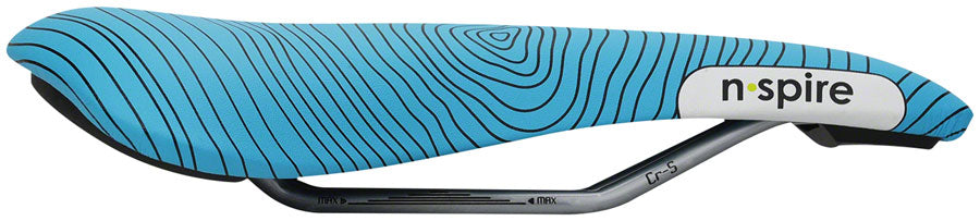 Smanie N.Spire - Microfiber 156 Comfort CrMo Rail Saddle Blue/Orange