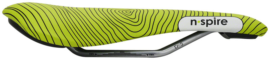 Smanie N.Spire - Microfiber 156 Comfort CrMo Rail Saddle Green/Orange