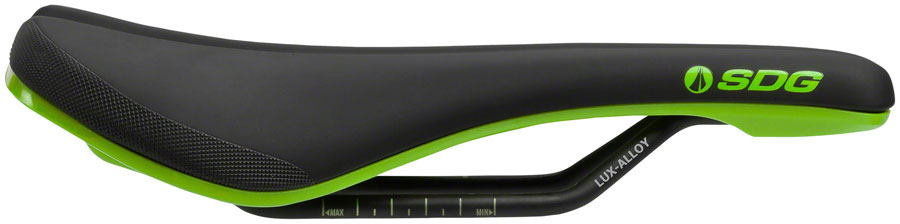 SDG Bel Air V3 - Lux-Alloy Comfort Alloy Rail Saddle Black/Green