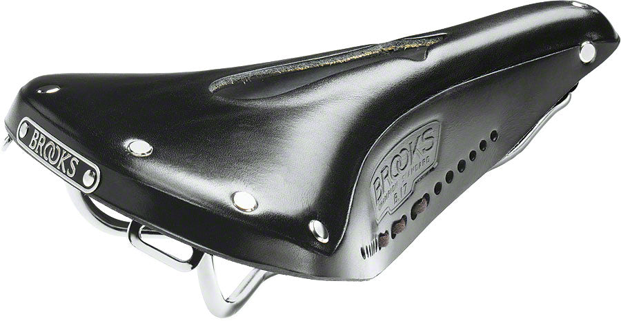 Brooks B17 Carved Saddle - Steel, Black, Men's