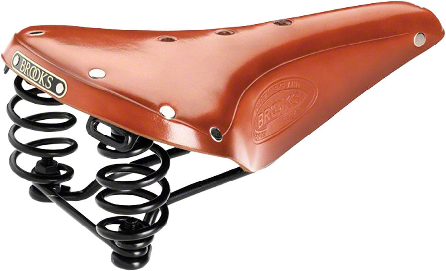 Brooks Flyer Saddle - Steel, Honey, Men's