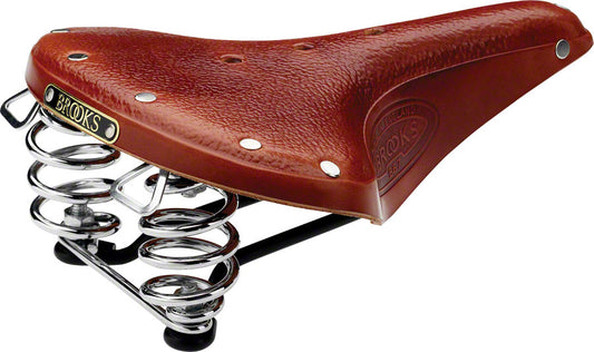 Brooks B67 Saddle - Steel, Honey, Men's